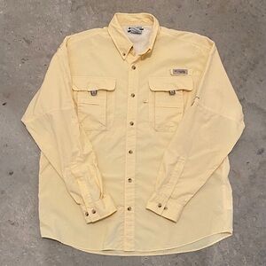 Columbia Men’s Light Yellow Long Sleeve Shirt